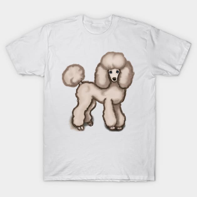 Cute Poodle Drawing T-Shirt by Play Zoo